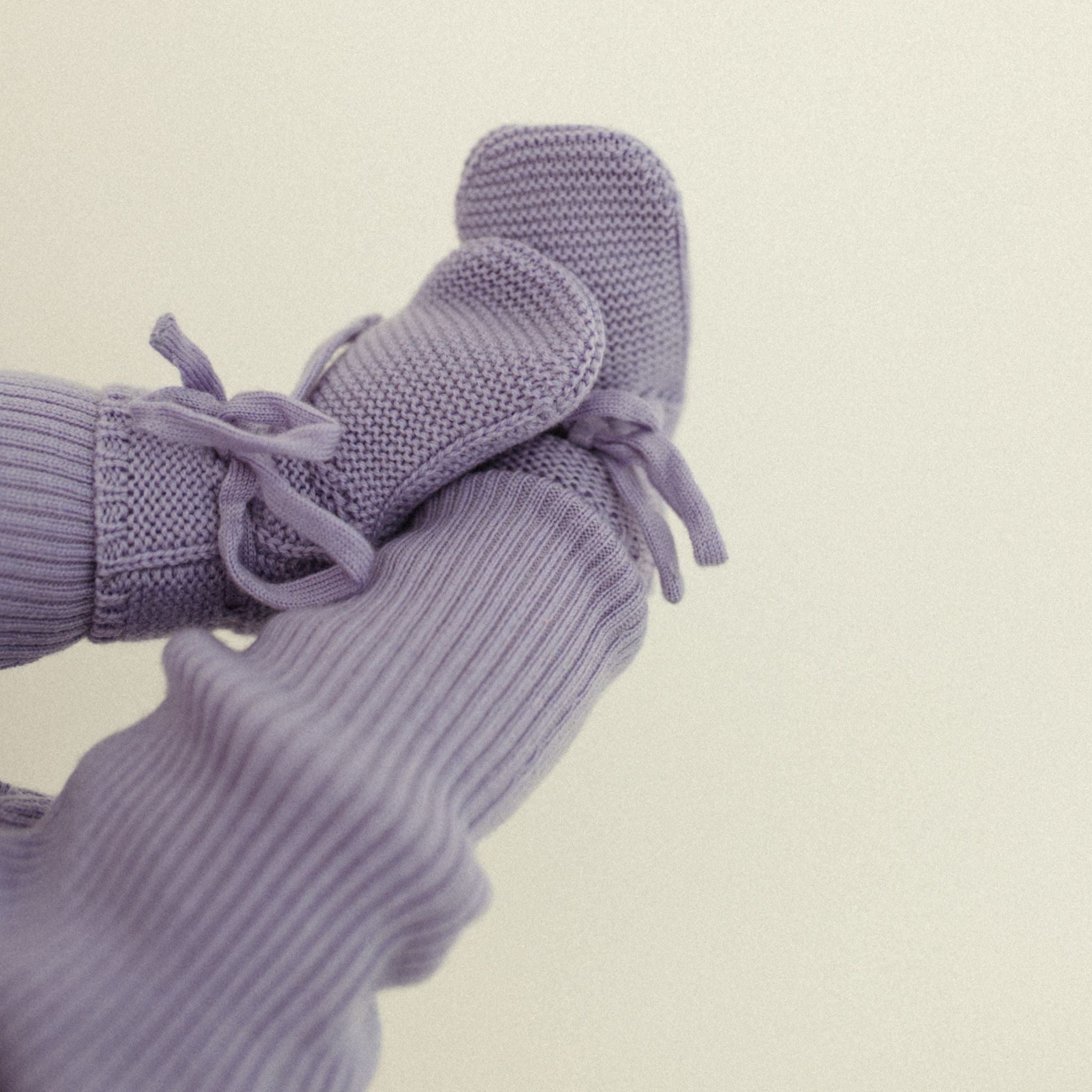 Babyschuhe "Toni" in lavendel
