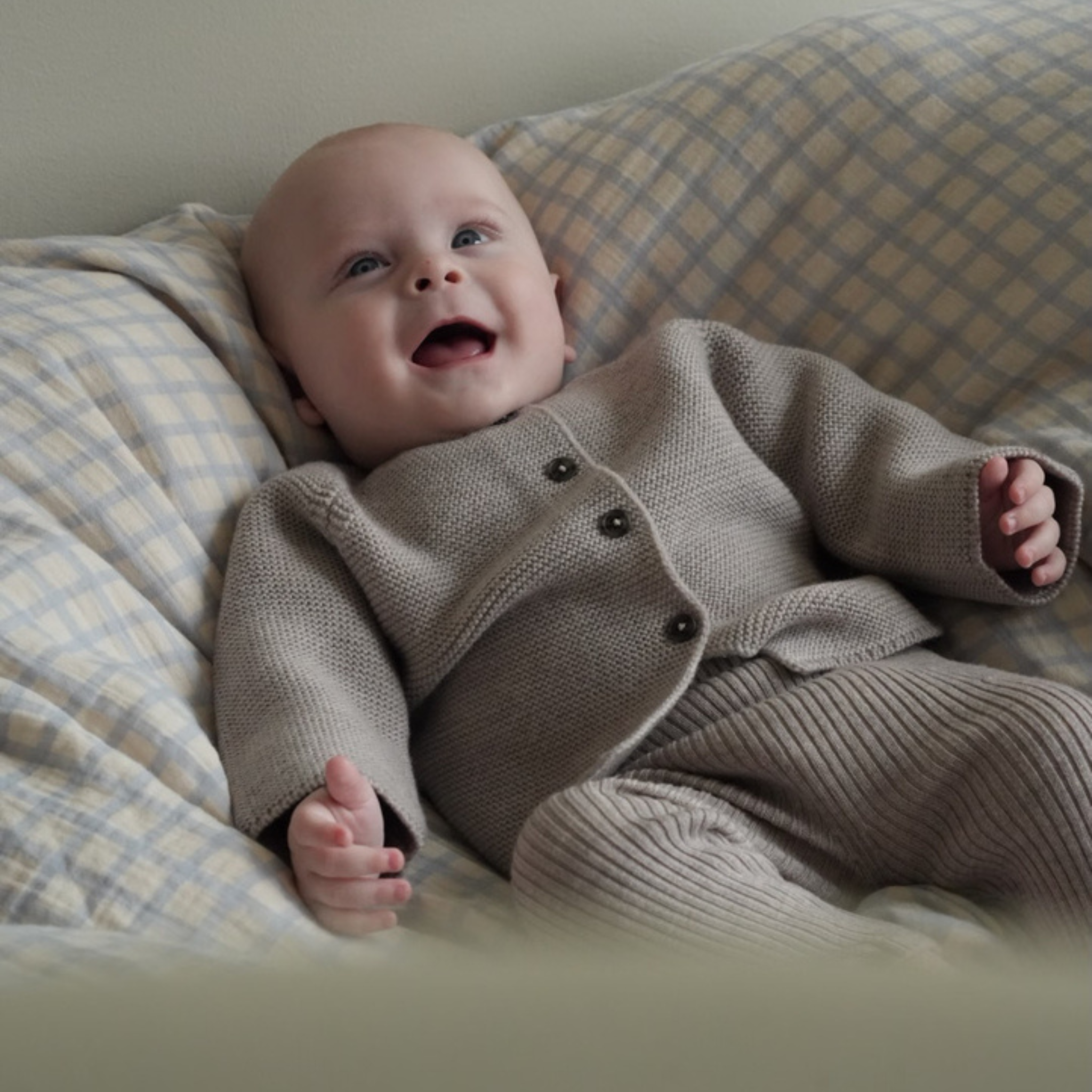 Cardigan "Emil" in camel melange