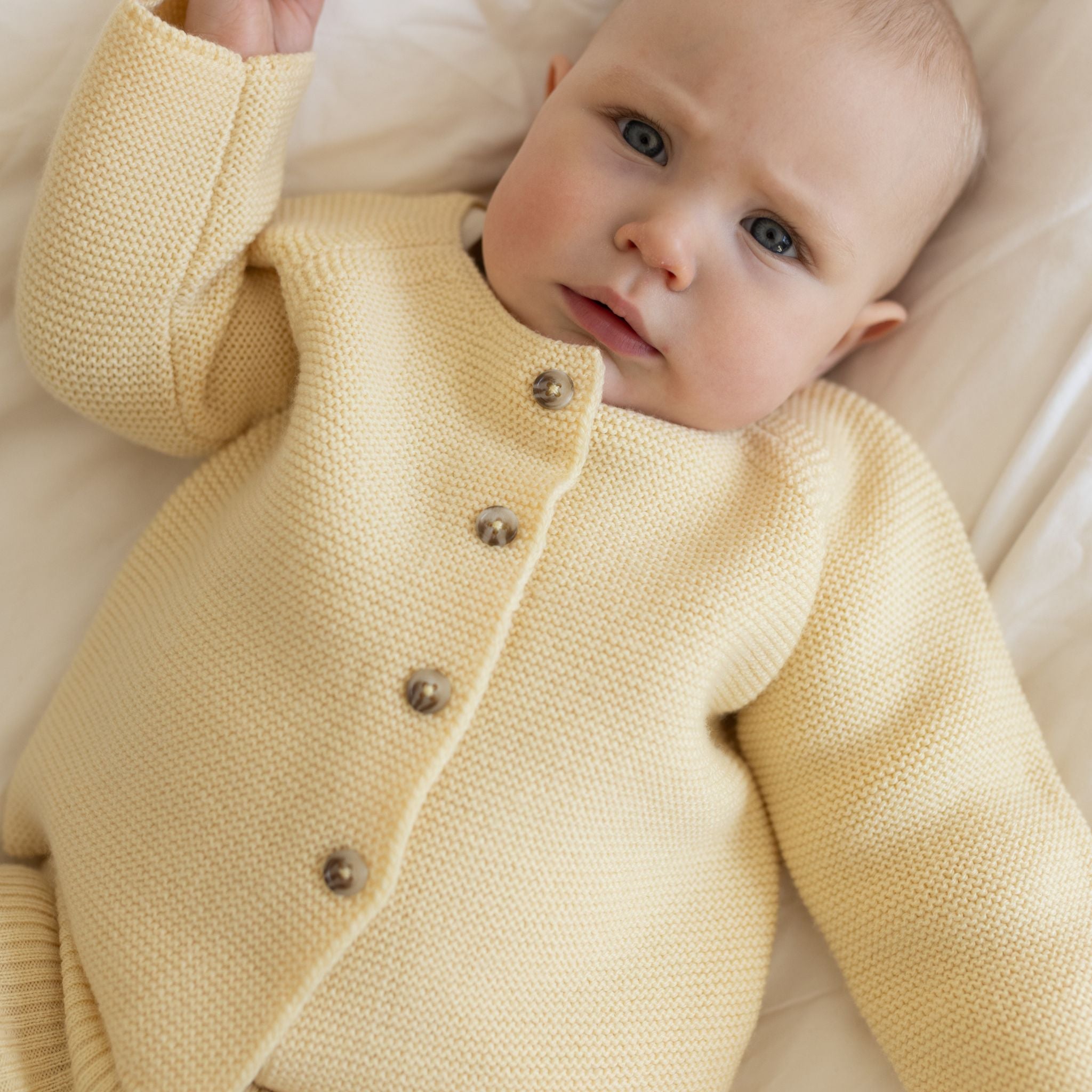 Cardigan "Emil" in buttermilk