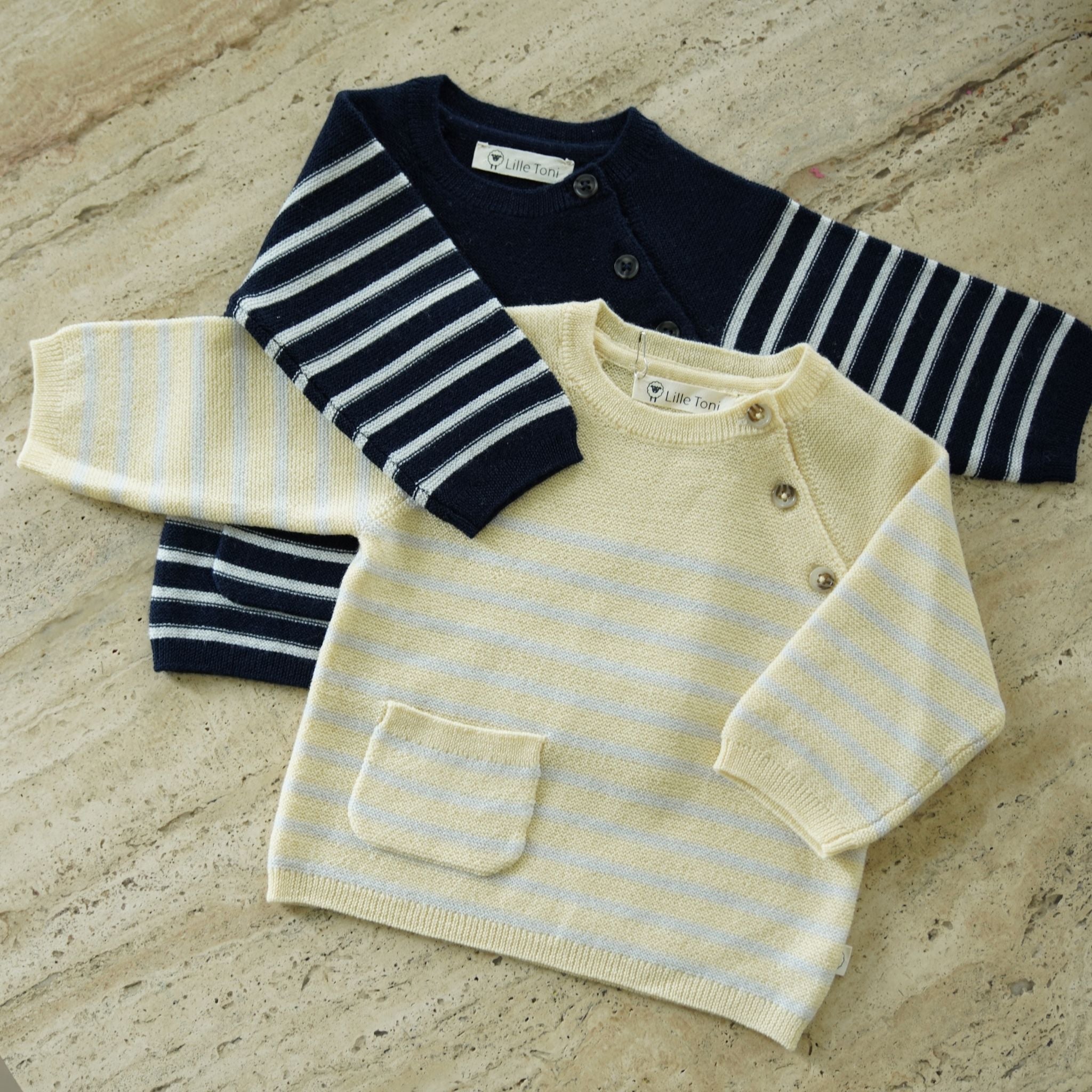 Pullover Anna in marine creme