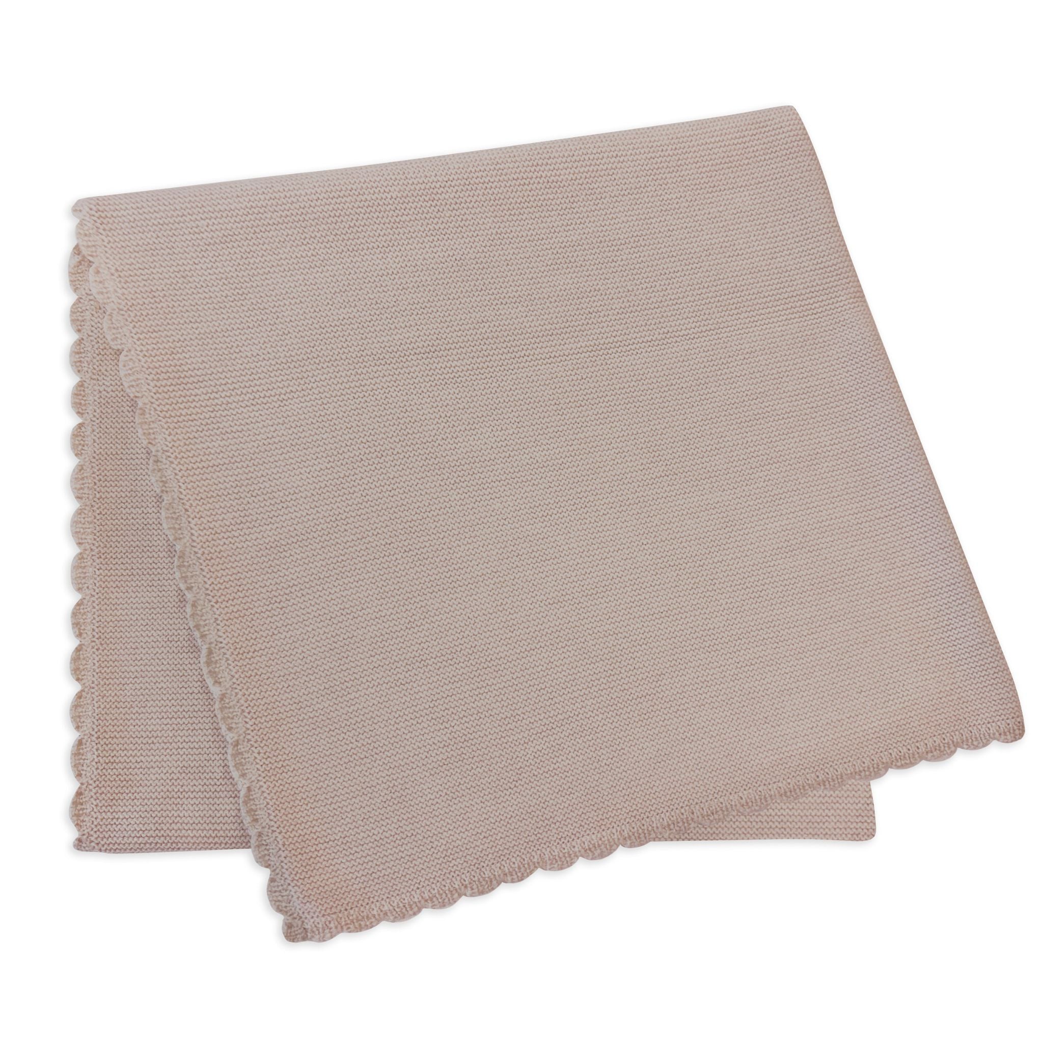 Blanket "Ida" with ajour pattern in camel melange