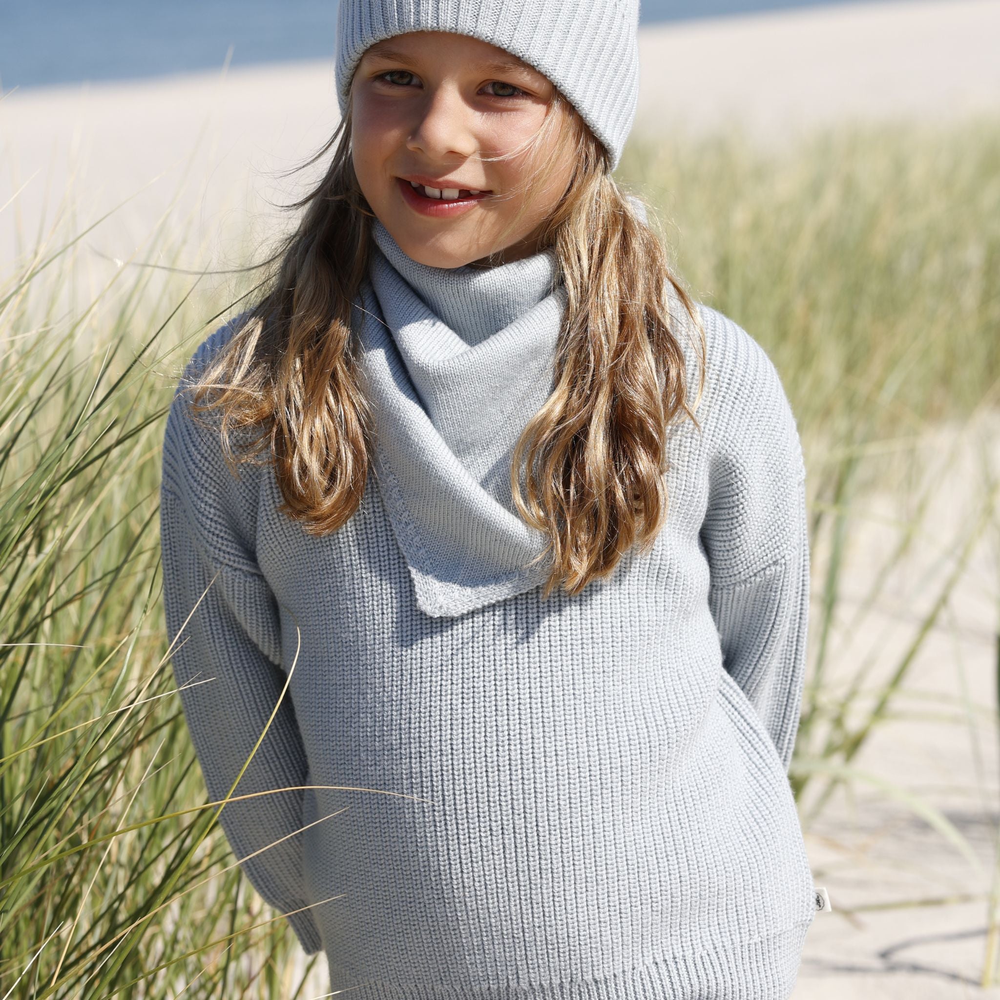 Elise dusty sage triangular scarf