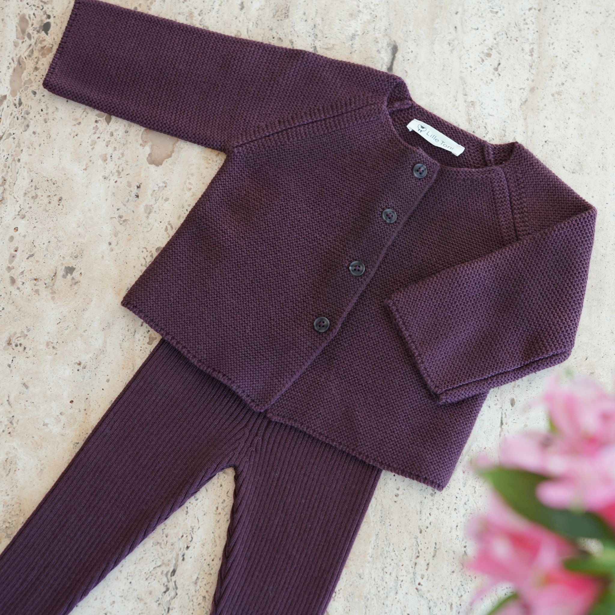 Cardigan Emil in mauve