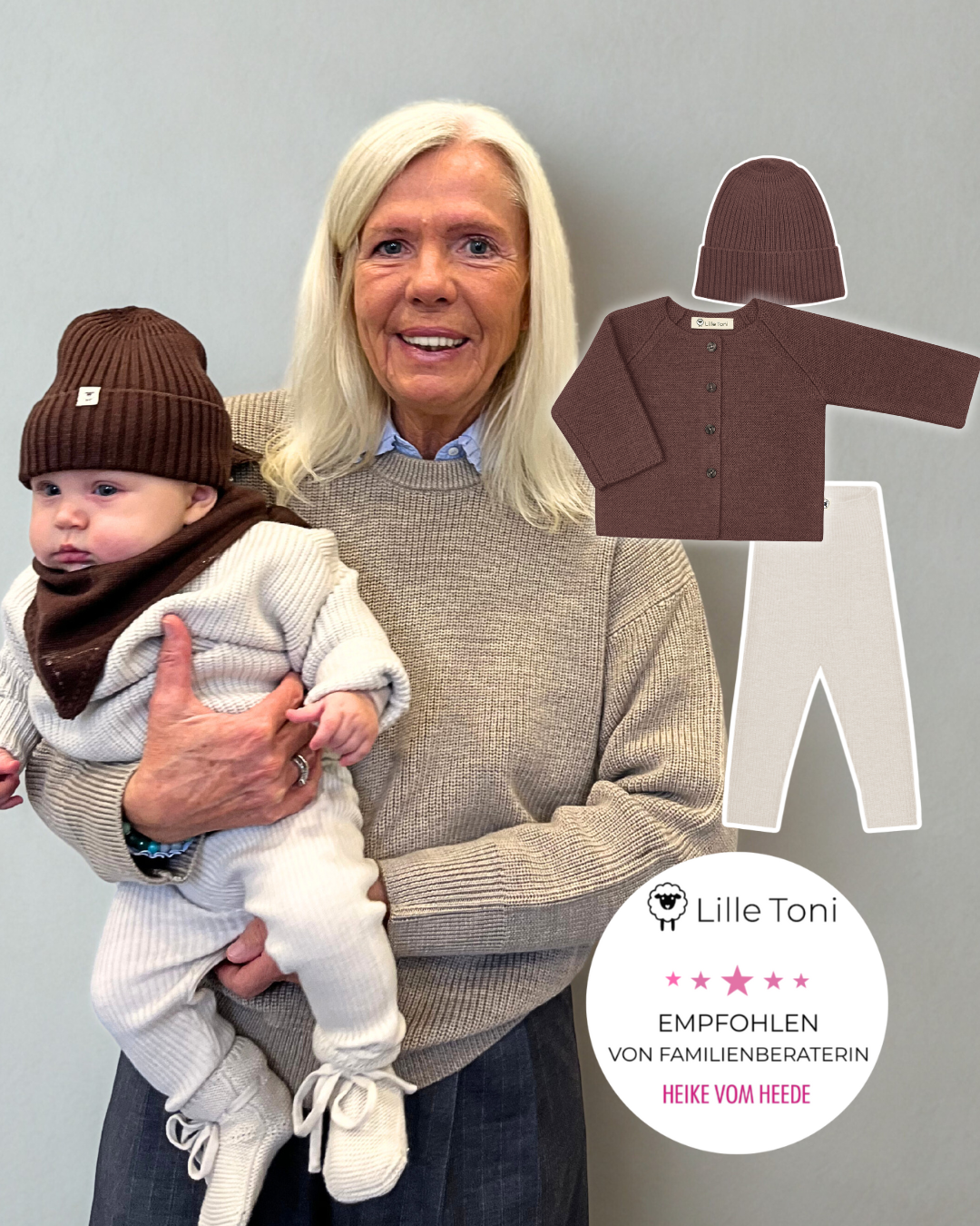 Mütze "Emma" in bordeaux