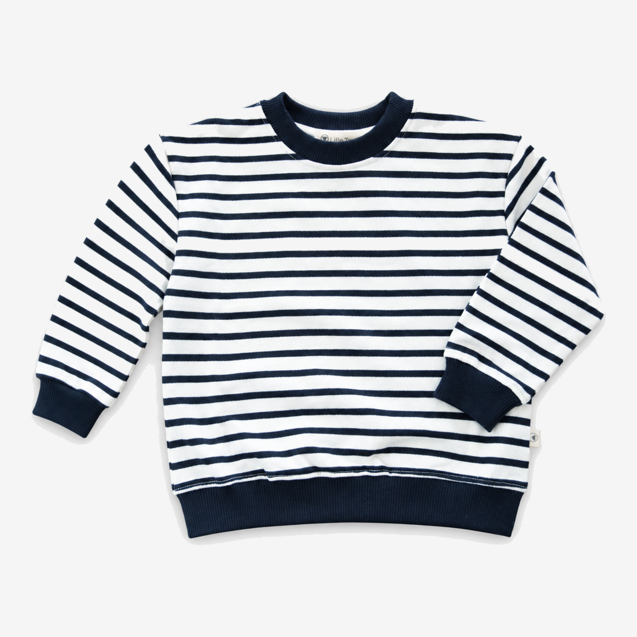 Sweatshirt Caspar in offwhite marine