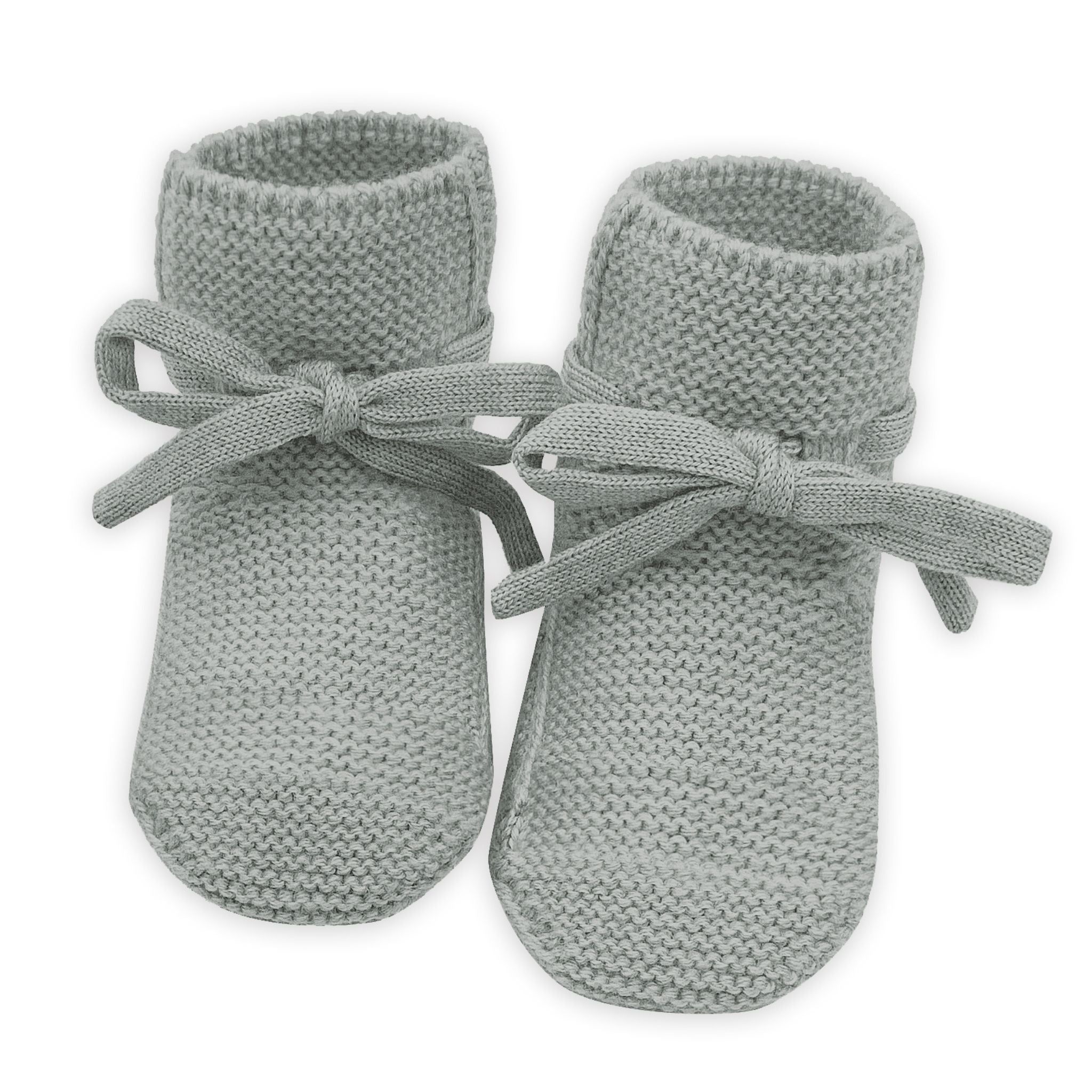Baby booties "Toni" in grey melange