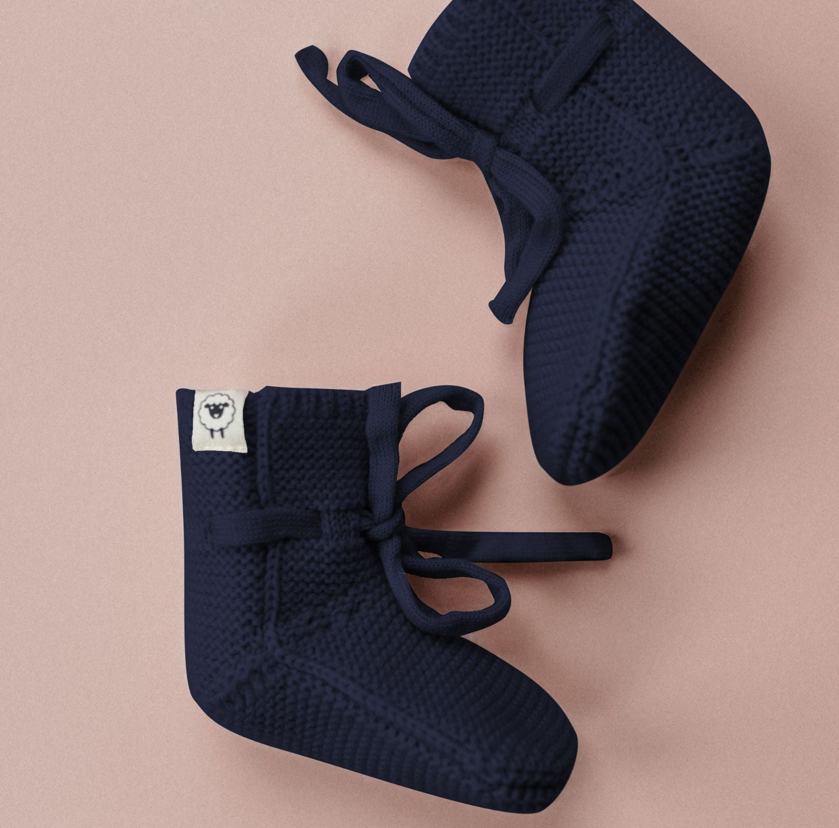 Baby booties "Toni" in navy