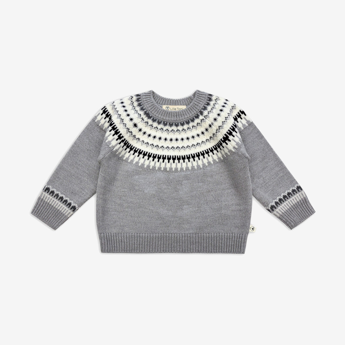 Pullover Noel in grau melange combo