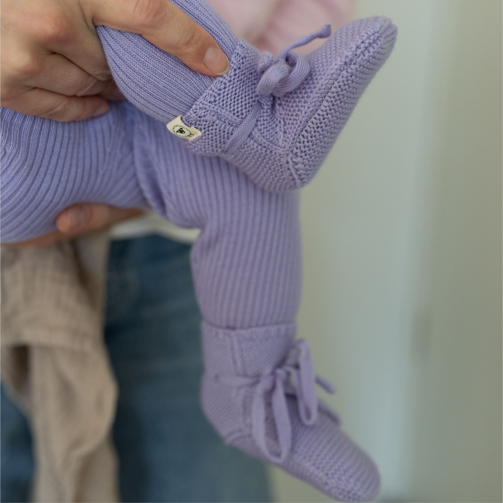 Babyschuhe "Toni" in lavendel