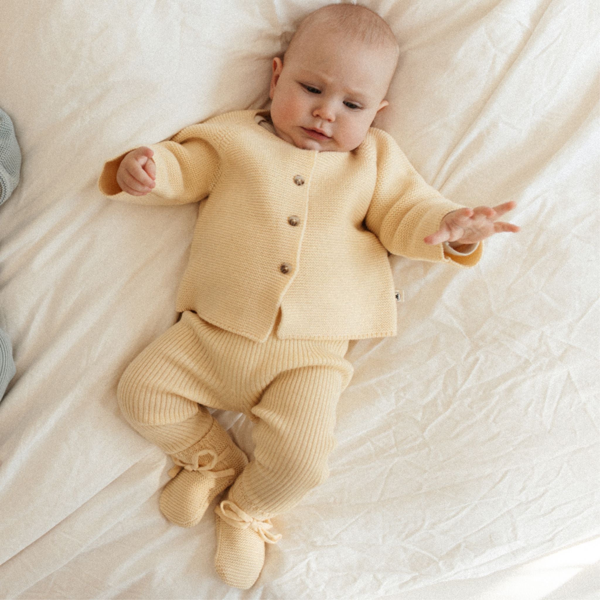 Cardigan "Emil" in buttermilk