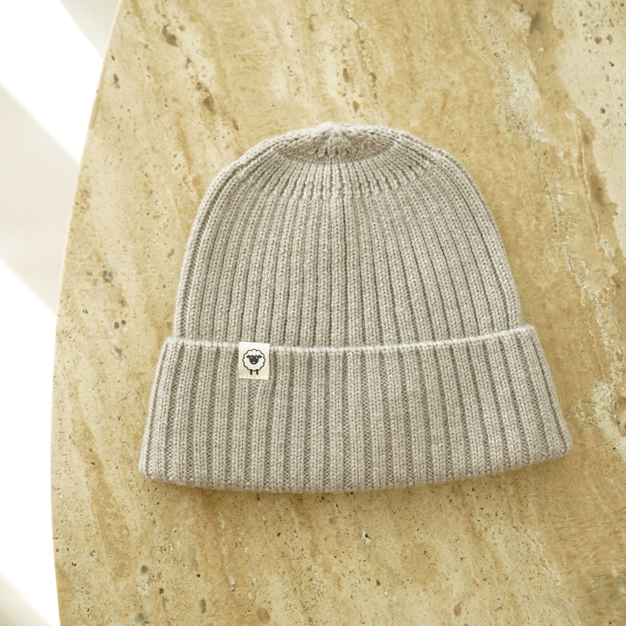 Beanie "Emma" in camel melange