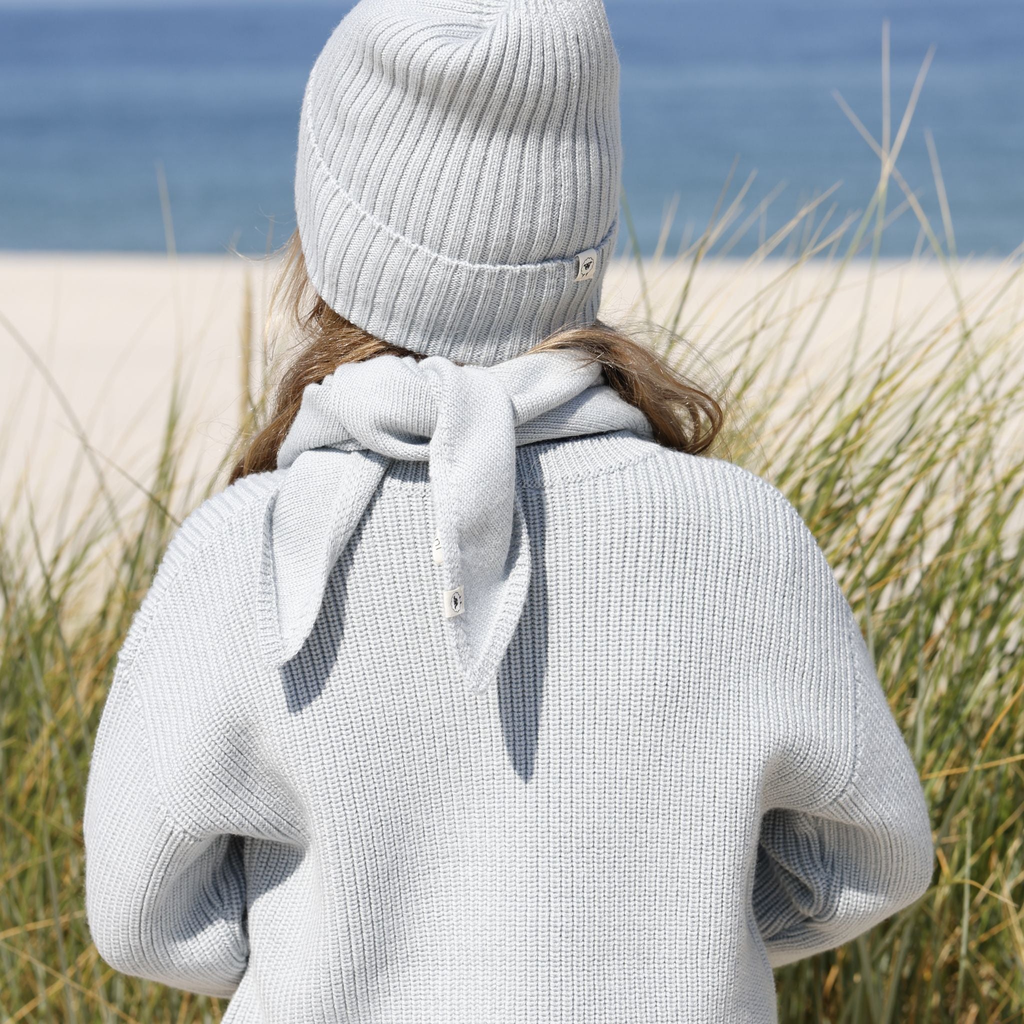 Elise dusty sage triangular scarf