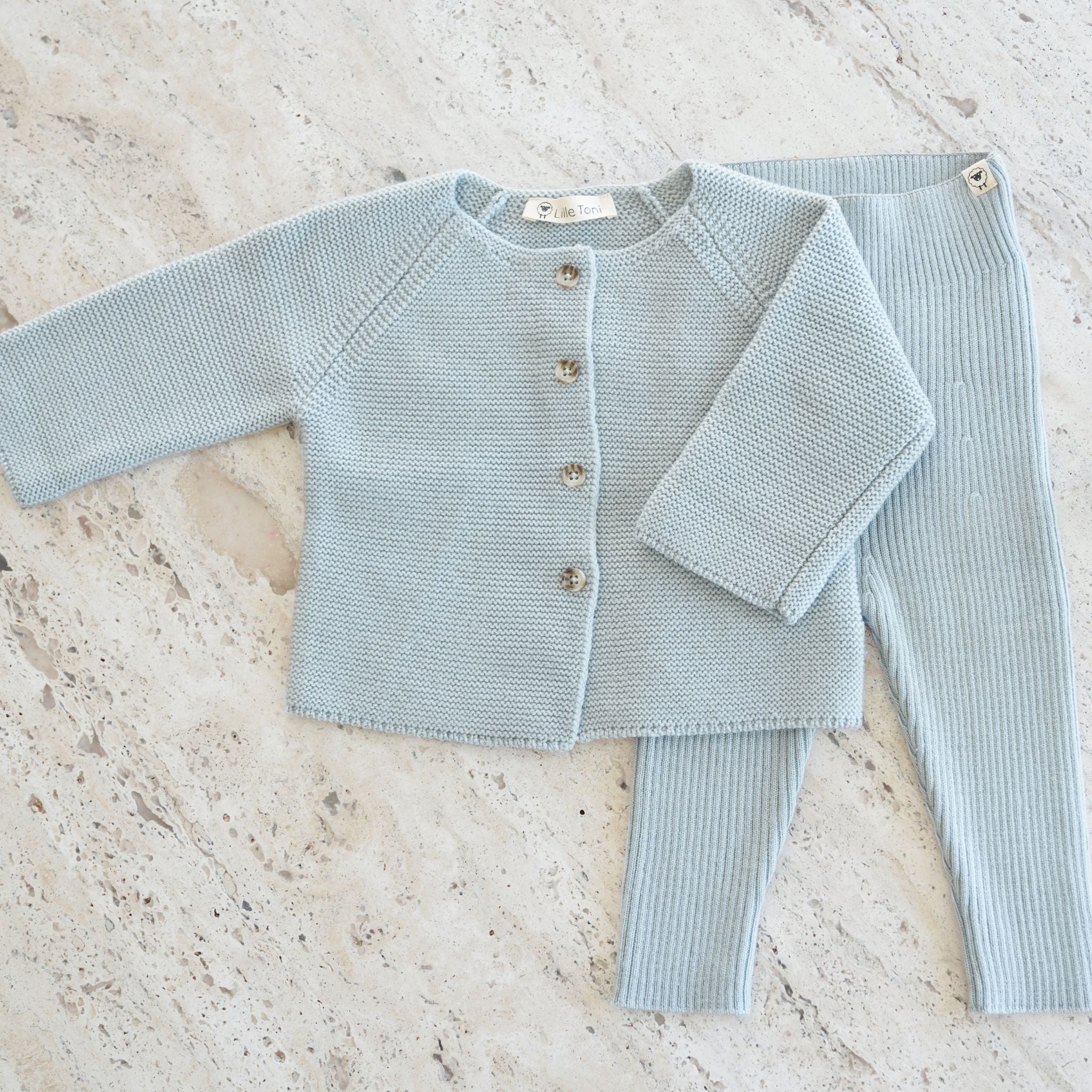 Cardigan "Emil" in dusty sage