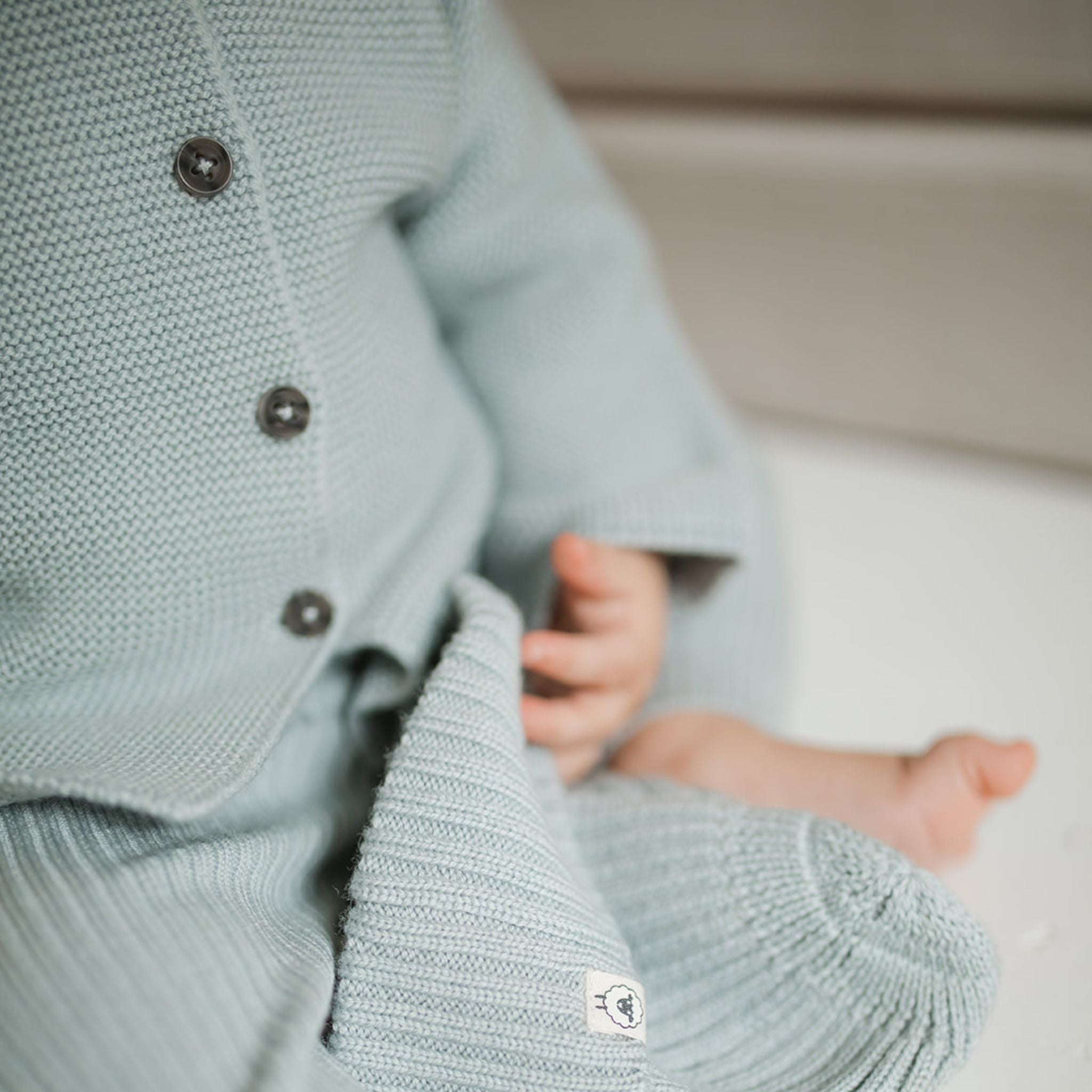 Cardigan "Emil" in dusty sage