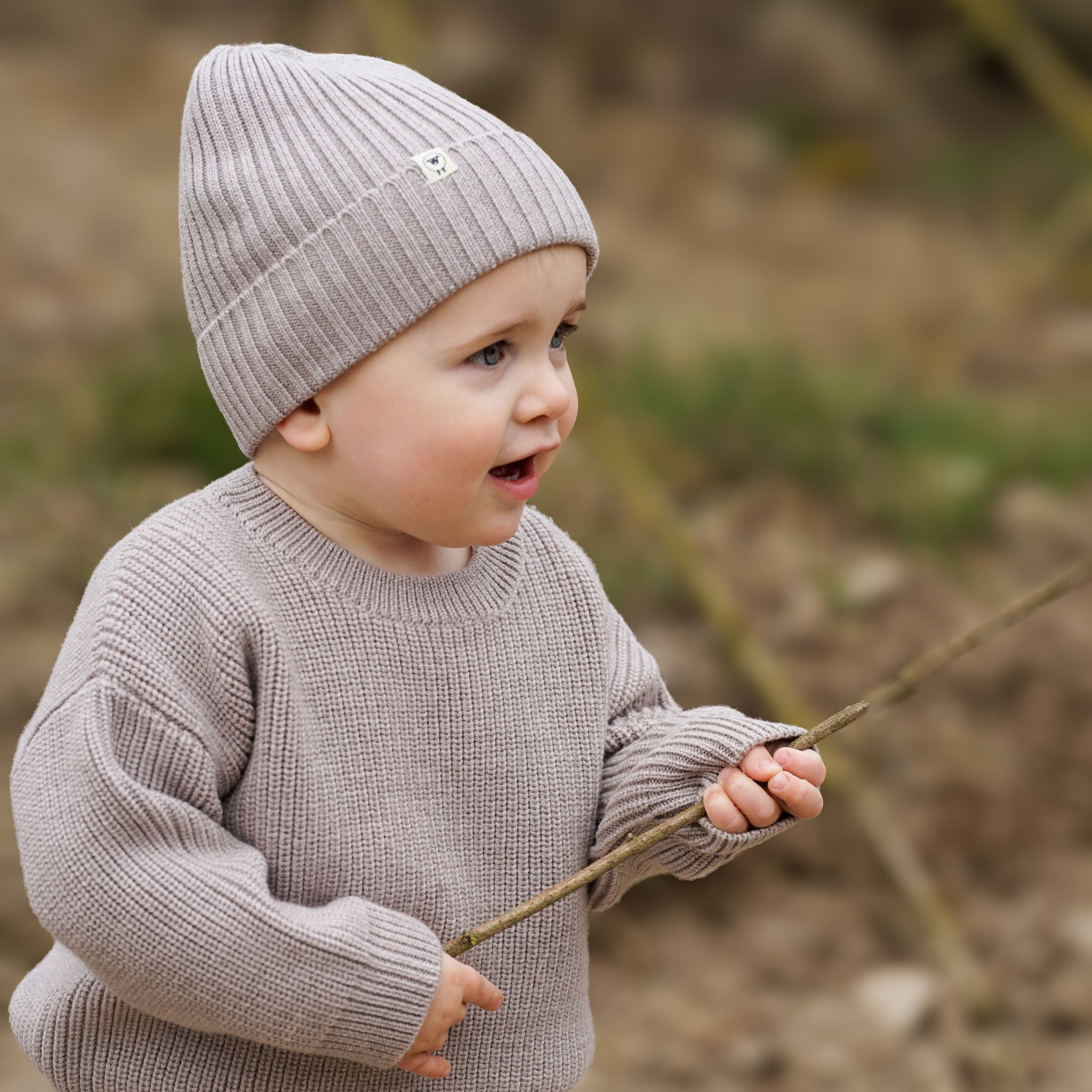 Beanie "Emma" in camel melange
