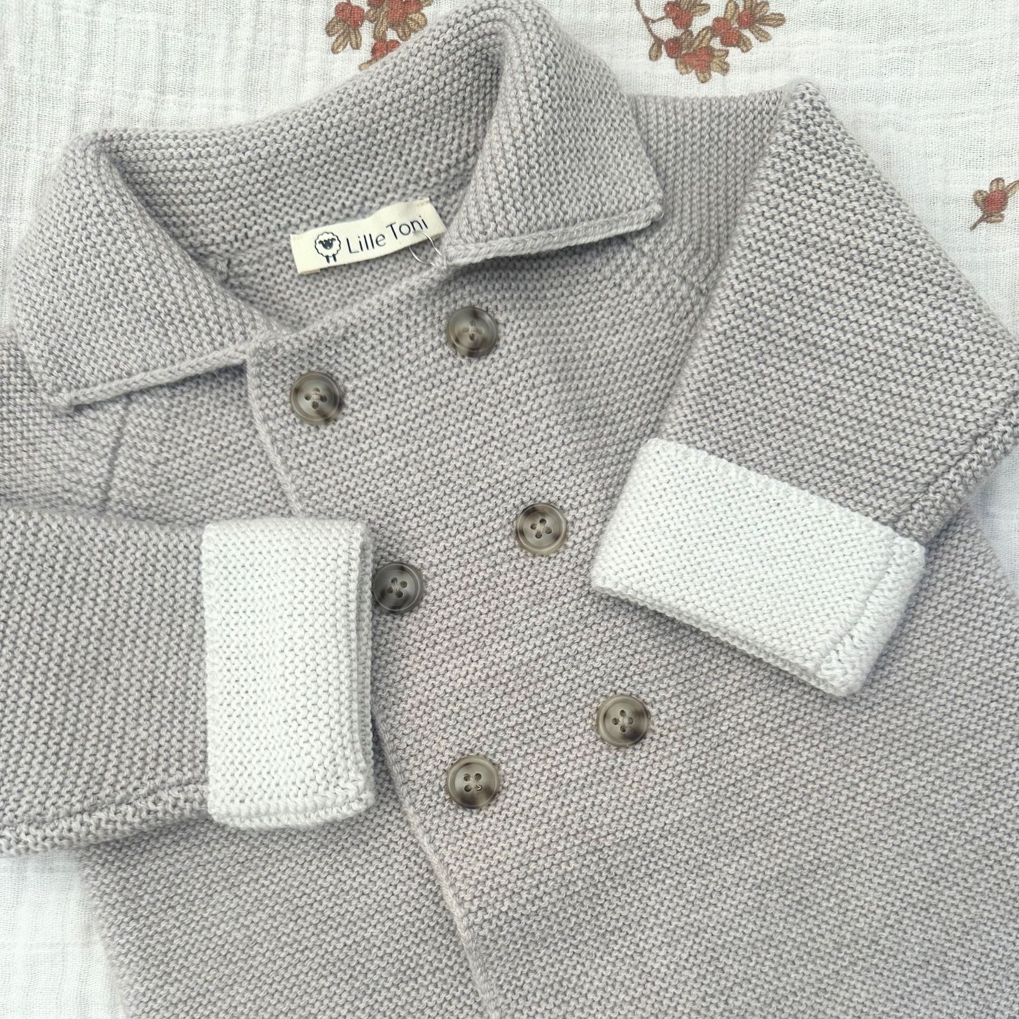 Cardigan "Flori" in camel melange