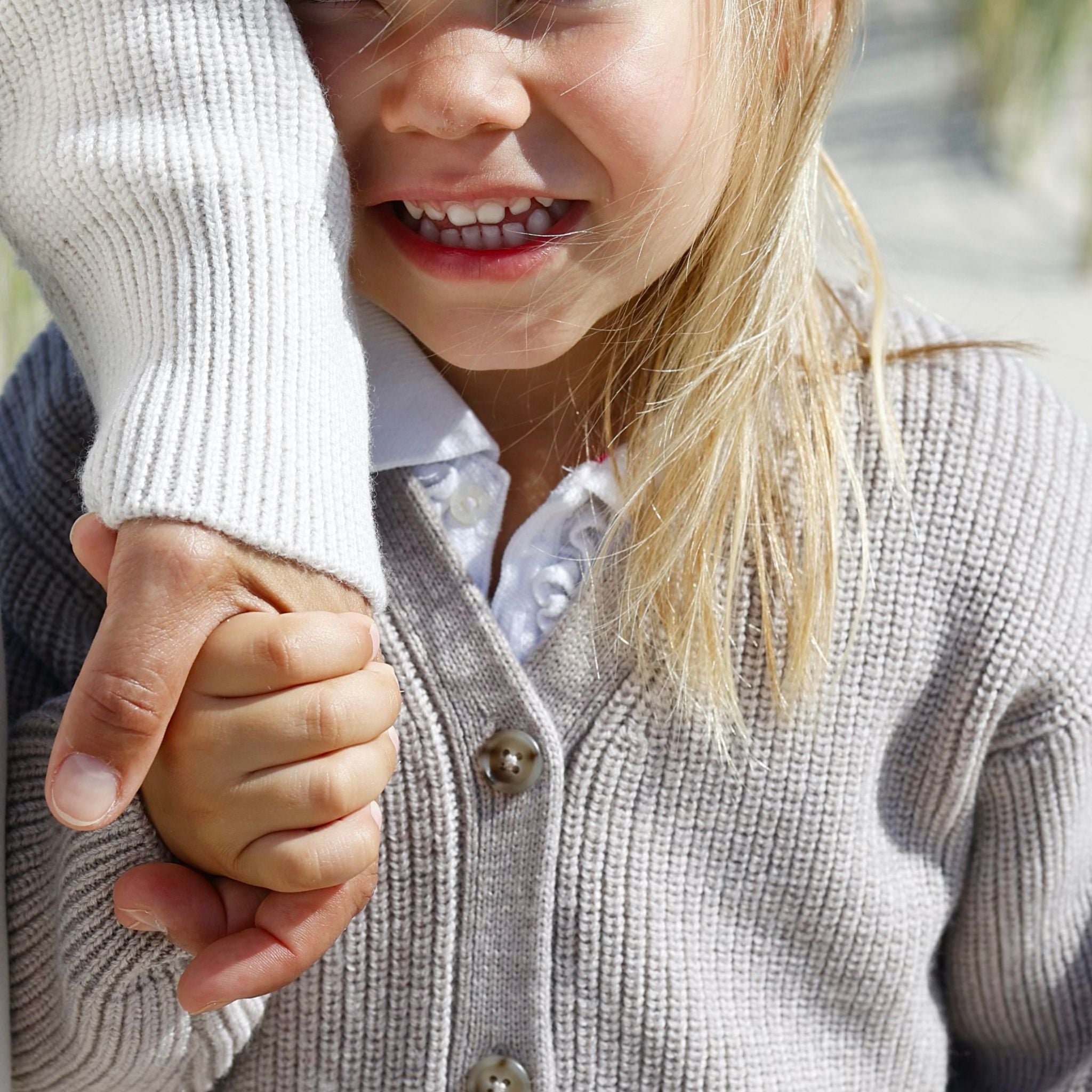 Cardigan Pauli in camel melange