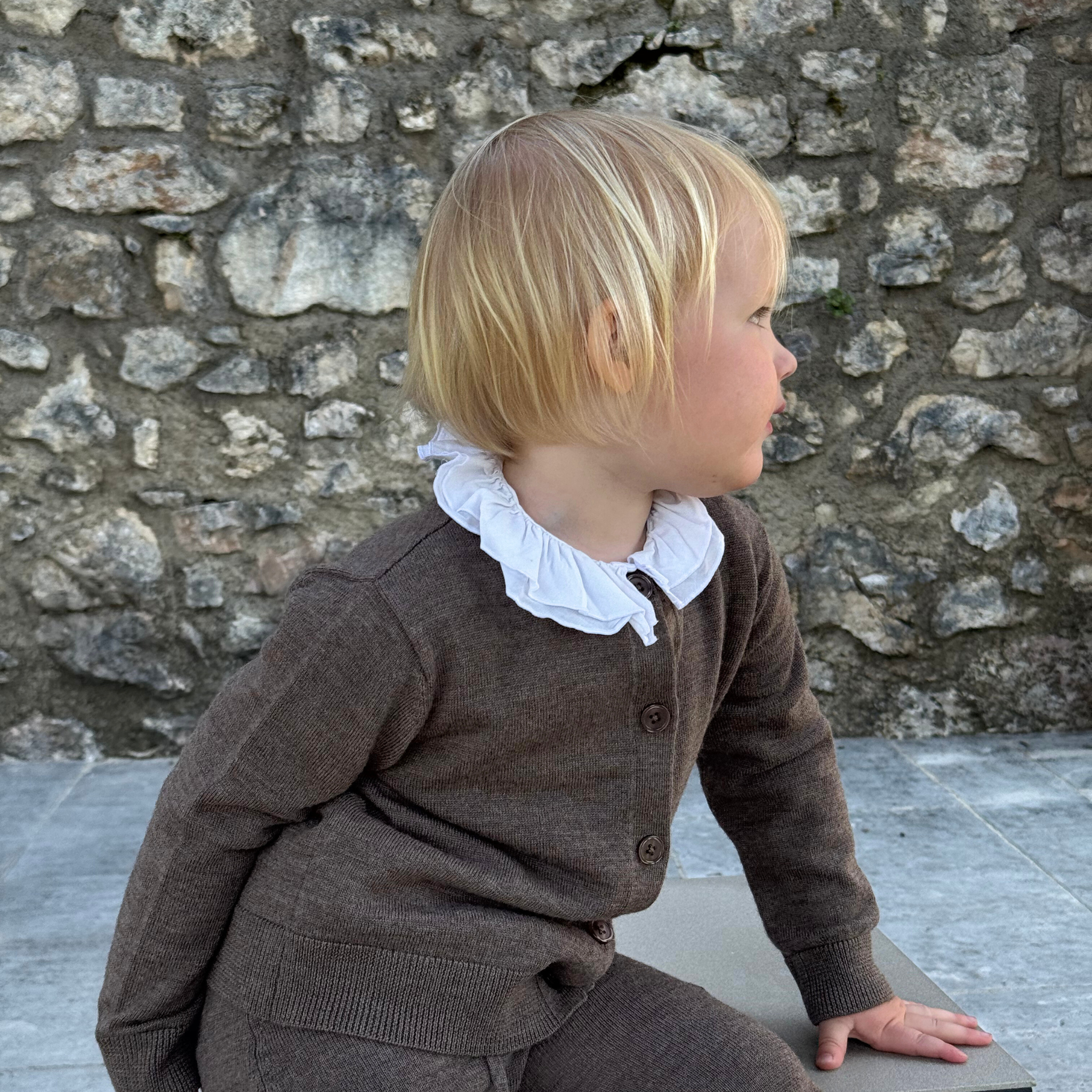 Cardigan "Sofia" in toffee