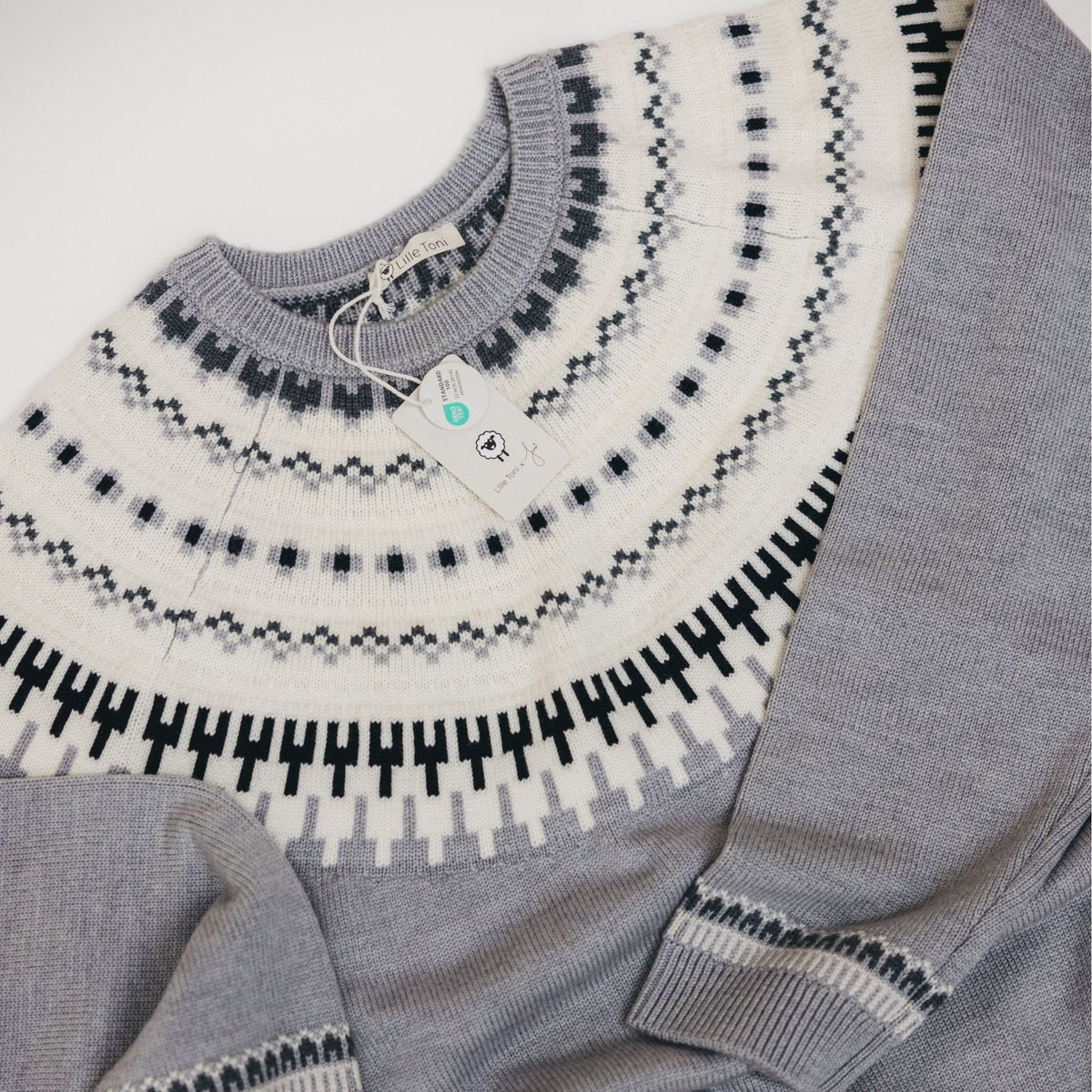 Damen Pullover Lou in grau melange combo